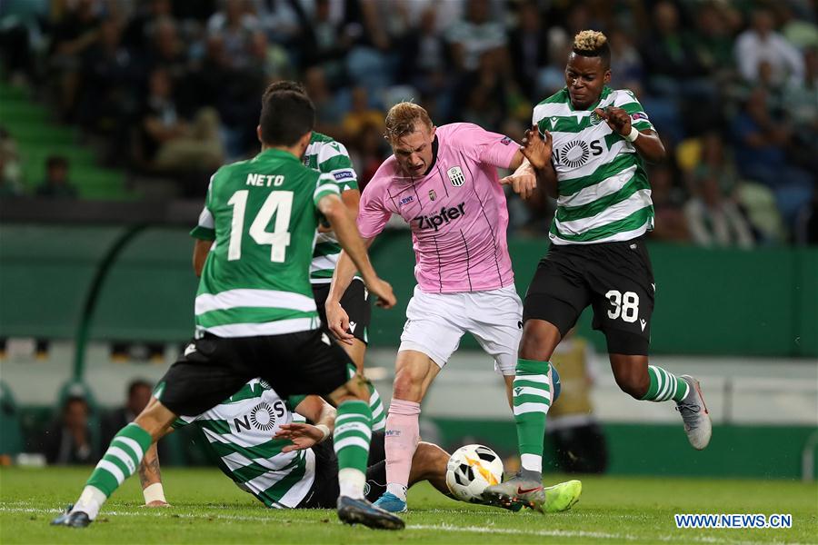 Ligue des champions de l'UEFA : le Sporting CP et le LASK à égalité à la pause.
