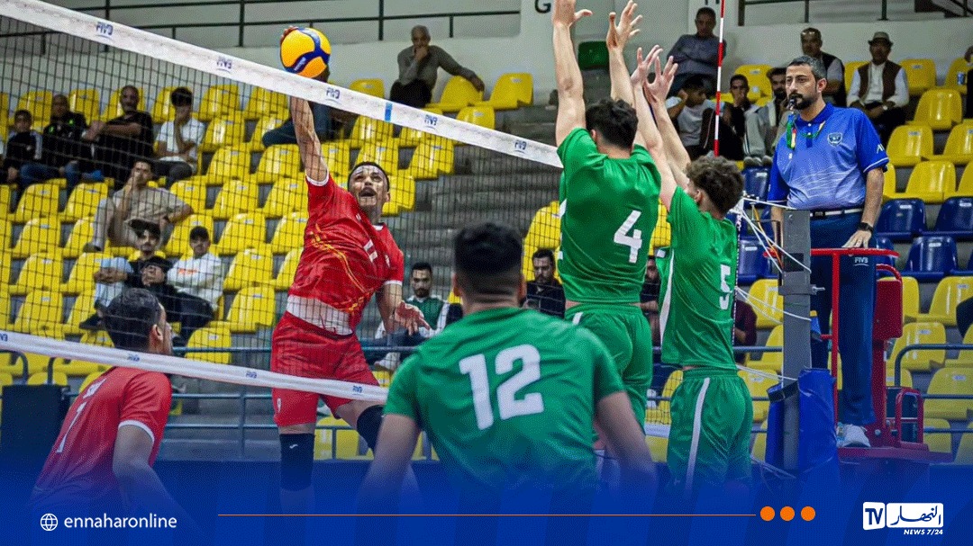 البطولة العربية.. آمال منتخب الكرة الطائرة تتلاشى أمام البحرين
