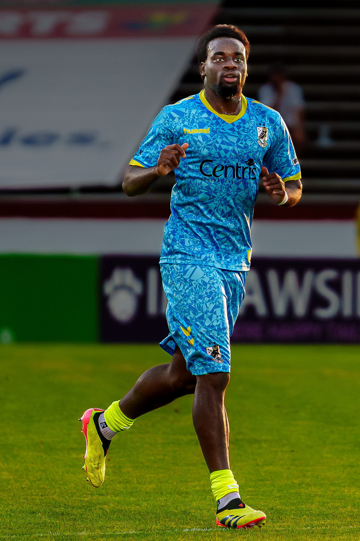 Samuel Owusu registered an assist in Union Omaha's close loss to Forward Madison FC.