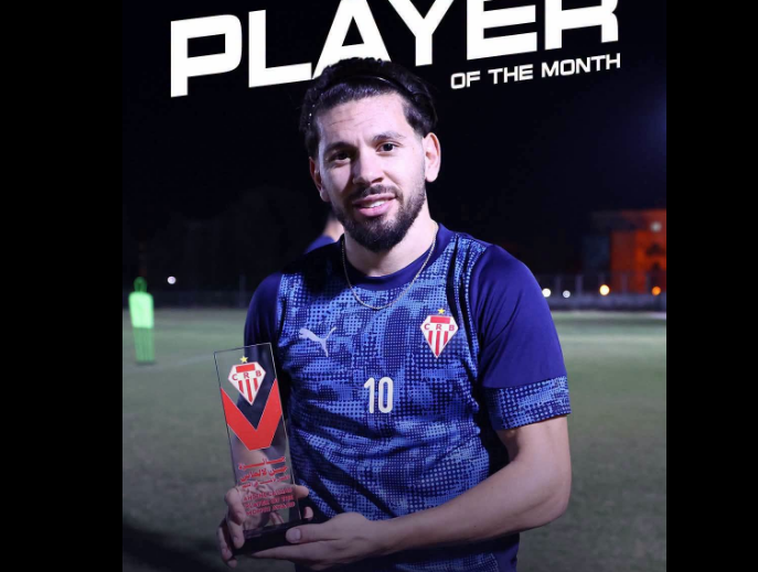 Mellali wins the Best Player of the Month award for October with CR Belouizdad.
