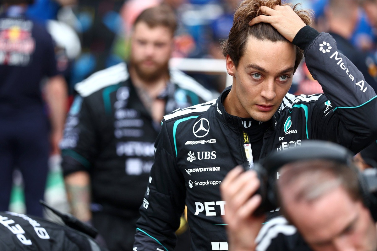 George Russell: “You have to find humor” in misfortune as F1 championship slips further away.