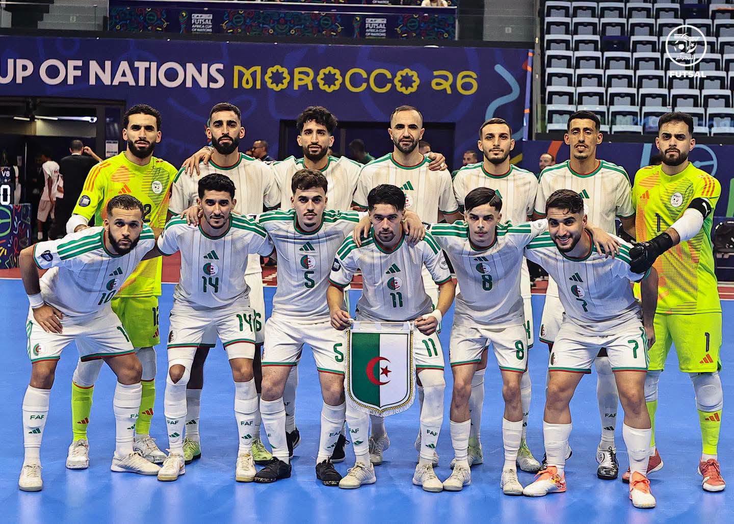 L'équipe nationale de football en salle est éliminée de la Coupe d'Afrique après le match des demi-finales.