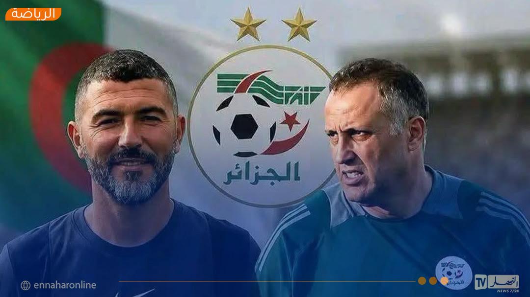 حمداني وعنتر يحيى يتواجدان في مدرجات ملعب "لابوانت" لمتابعة مباراة المولودية ضد الرويسات.