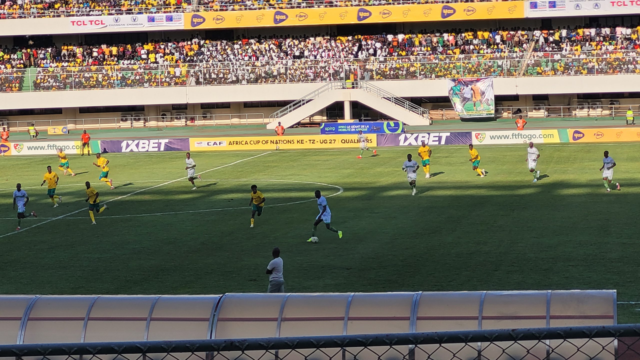 CAN 2027 Qualifiers: Karim Dermane gives Togo the lead with a powerful shot (Half-time)