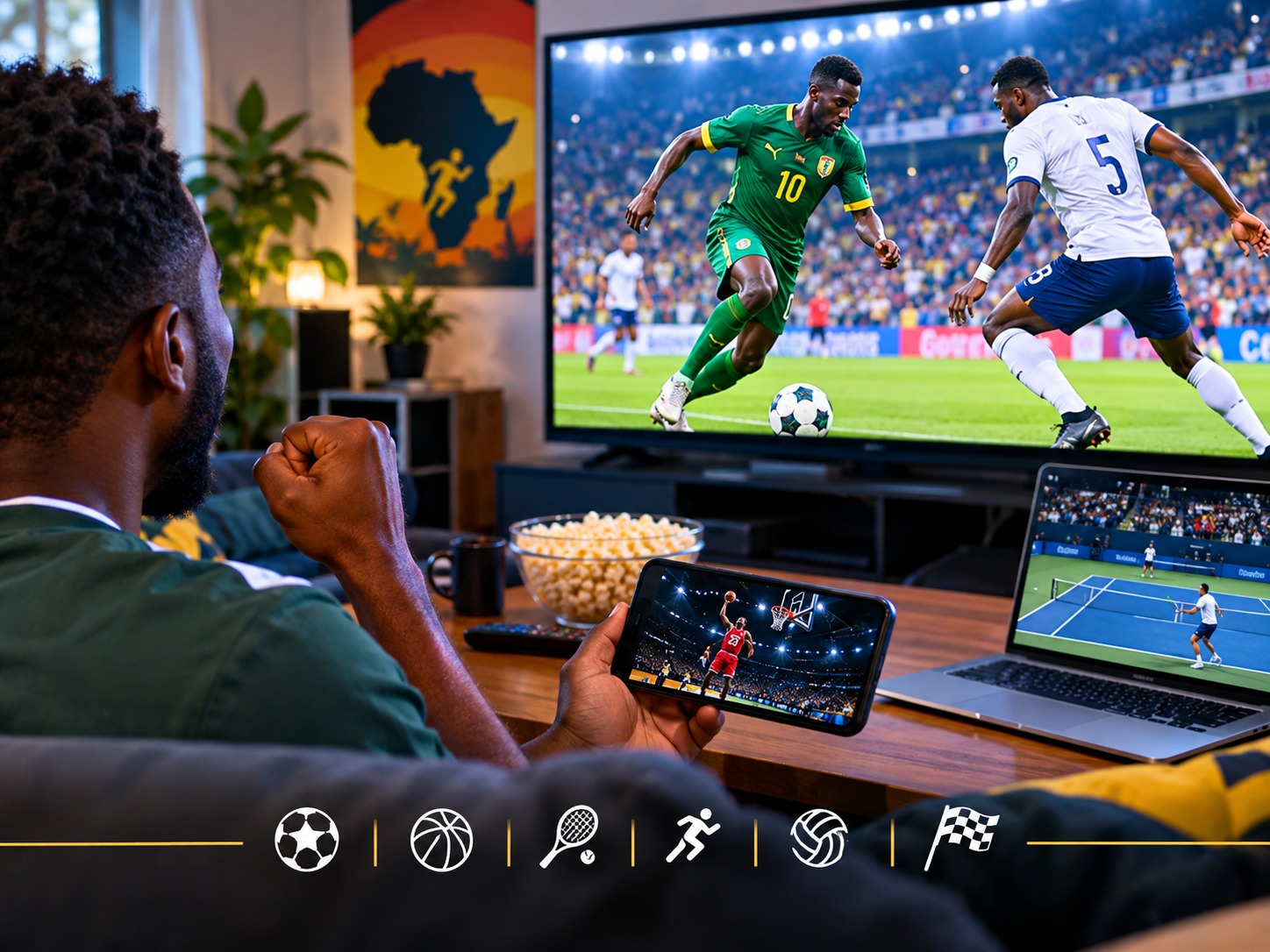 تقدم تطبيق 1xBet خيارات لمشاهدة الأحداث الرياضية.