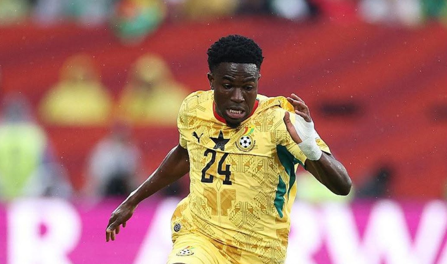 Eliminatoires CAN 2027 : Ghana et Gambie terminent la première mi-temps sur un score de 2-2.